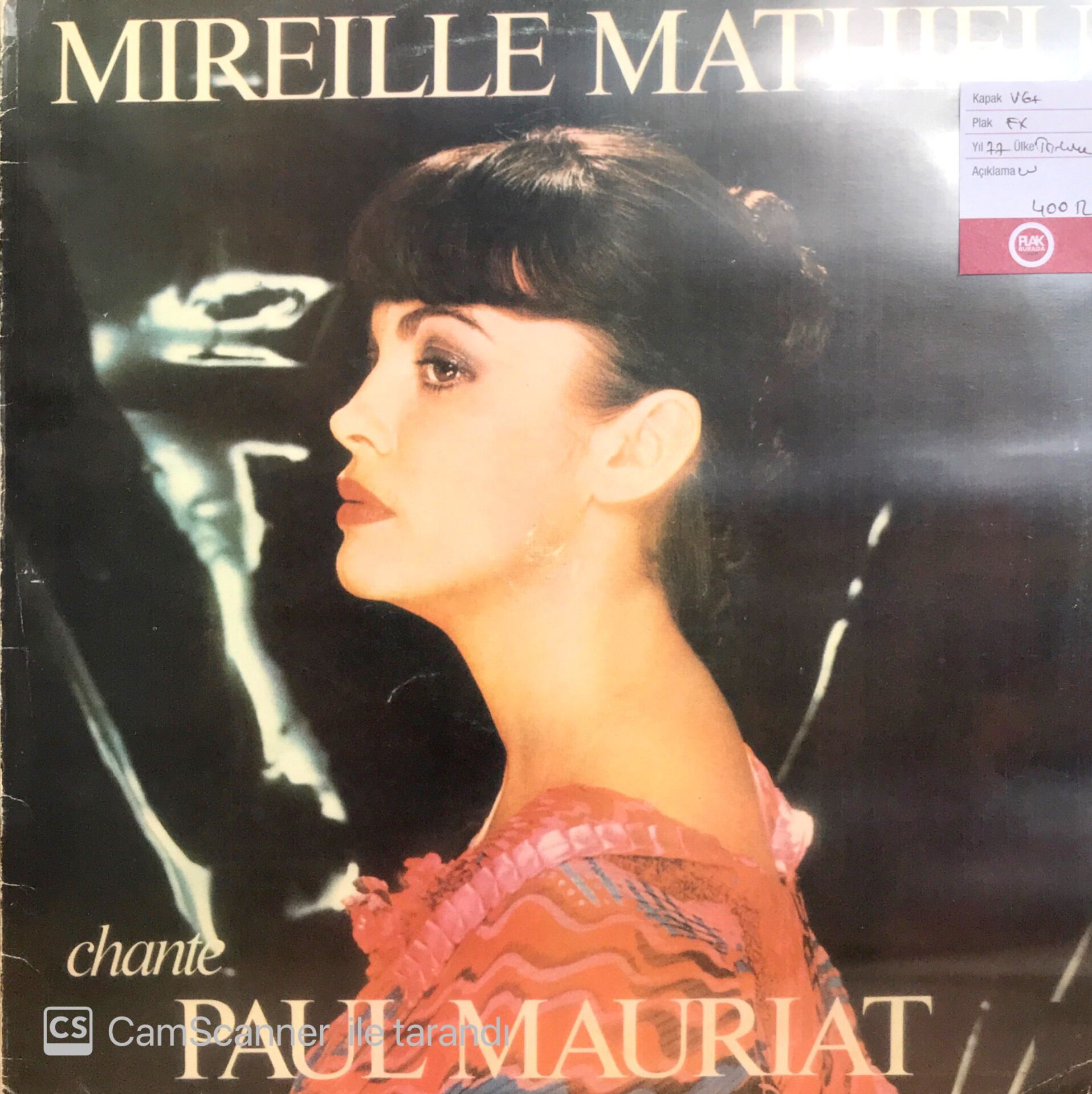 Mireille Mathieu / Chante Paul Mauriat LP