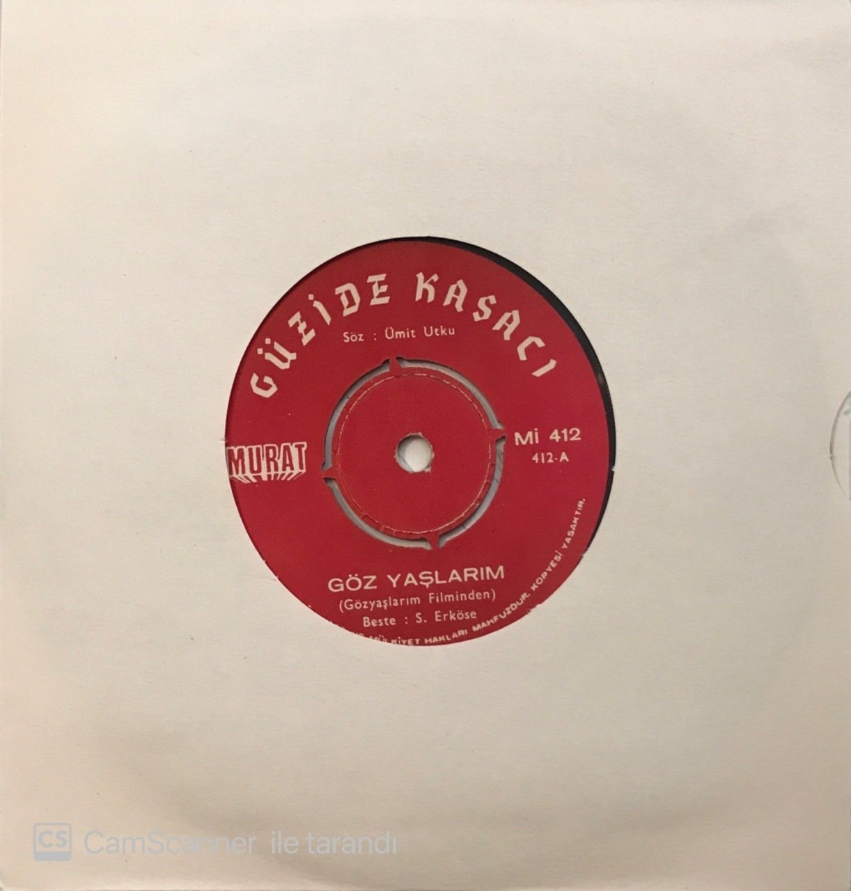 Güzide Kasacı Göz Yaşlarım 45lik
