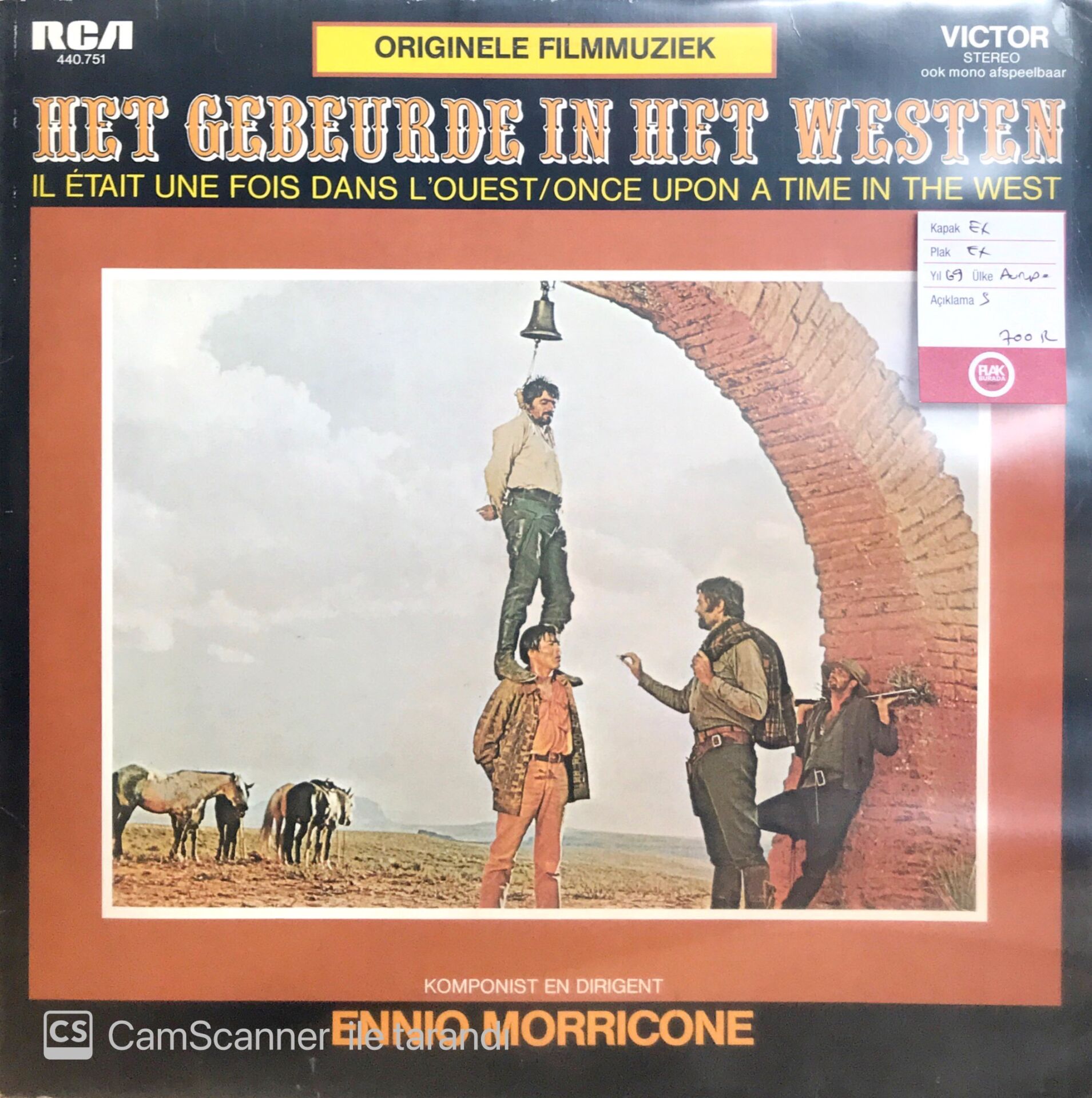 Het Gebeurde In Het Westen / Ennio Morricone LP