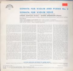Bela Bartok - Sonata For Violin And Piano No. 2 LP