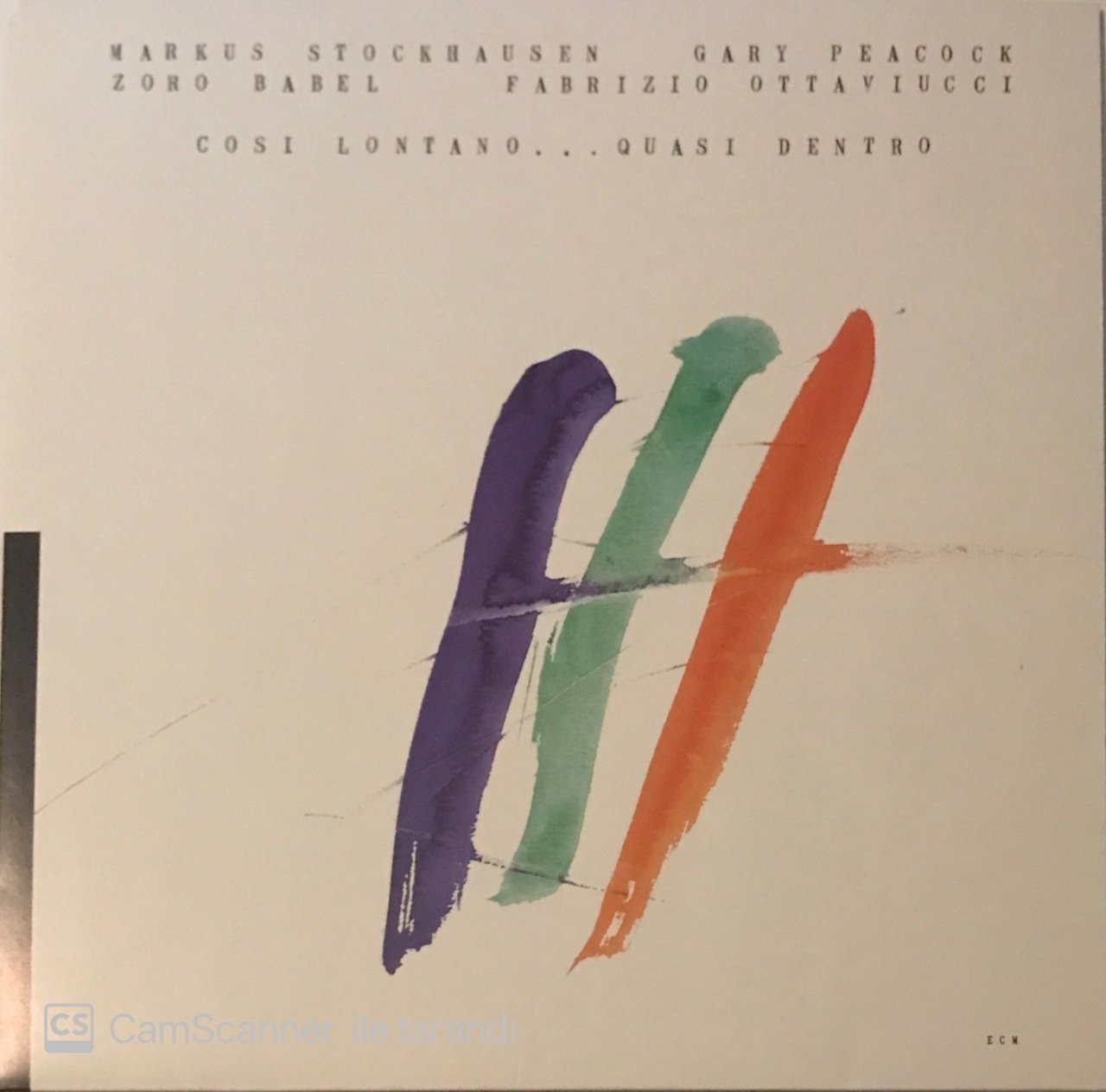 Markus Stockhausen Gary Peacock Cosi Lontano Quasi Dentro LP
