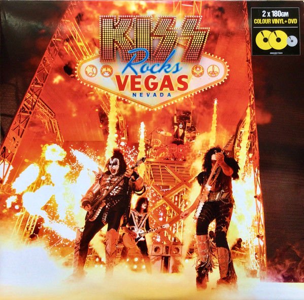 Kiss – Kiss Rocks Vegas Double LP (Renkli )