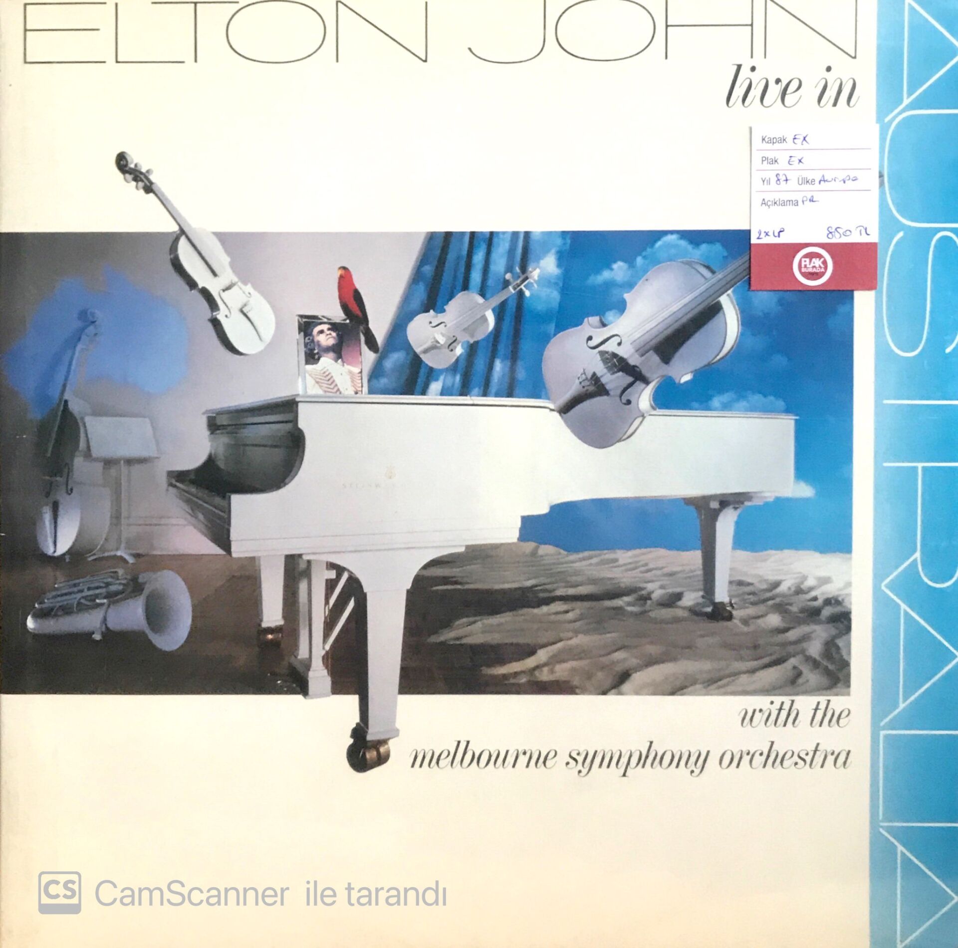 Elton John live in Australia / with the Melbourne Symphony Orchestra Double LP