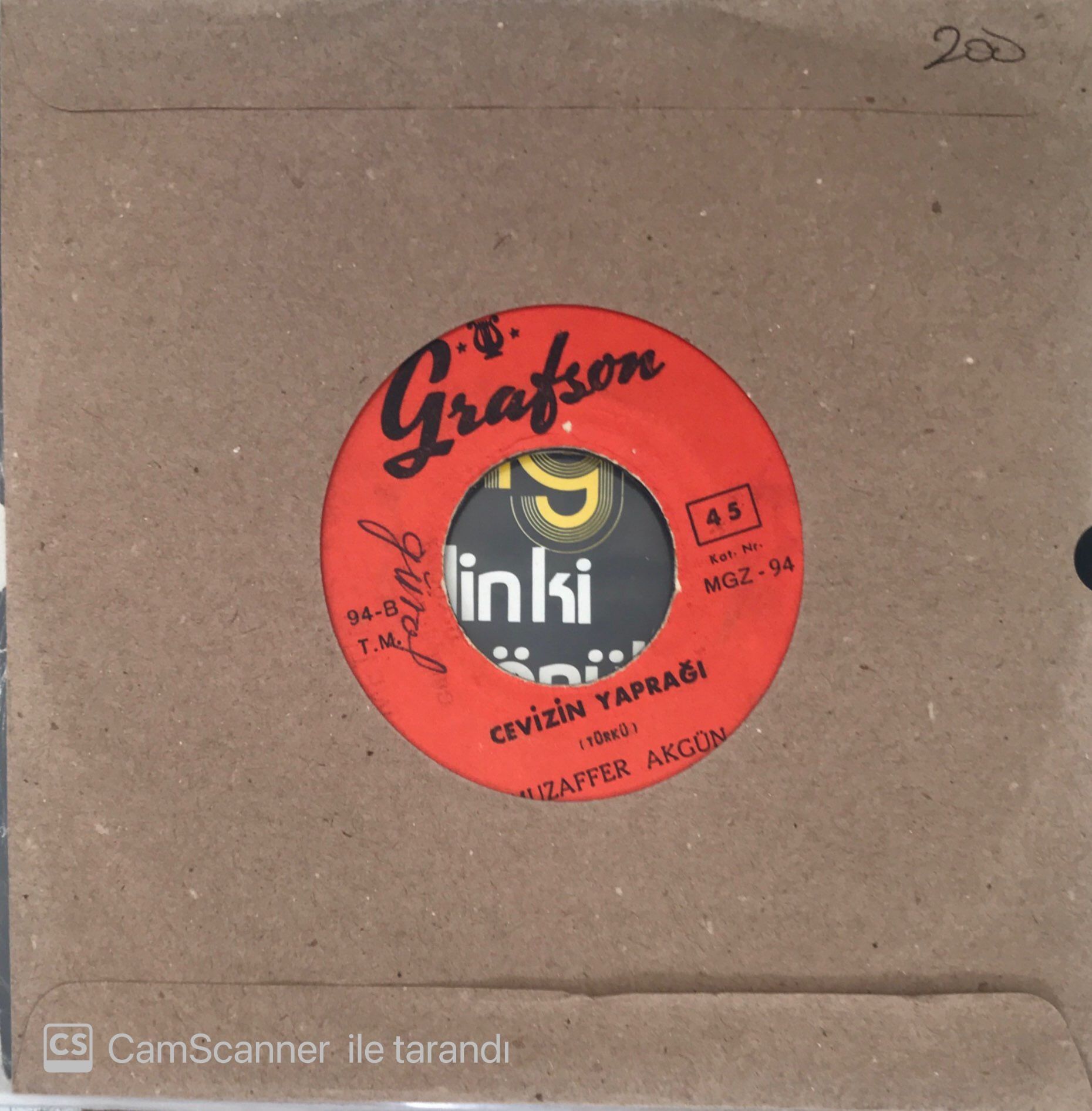 Muzaffer Akgün - Cevizin Yaprağı 45lik