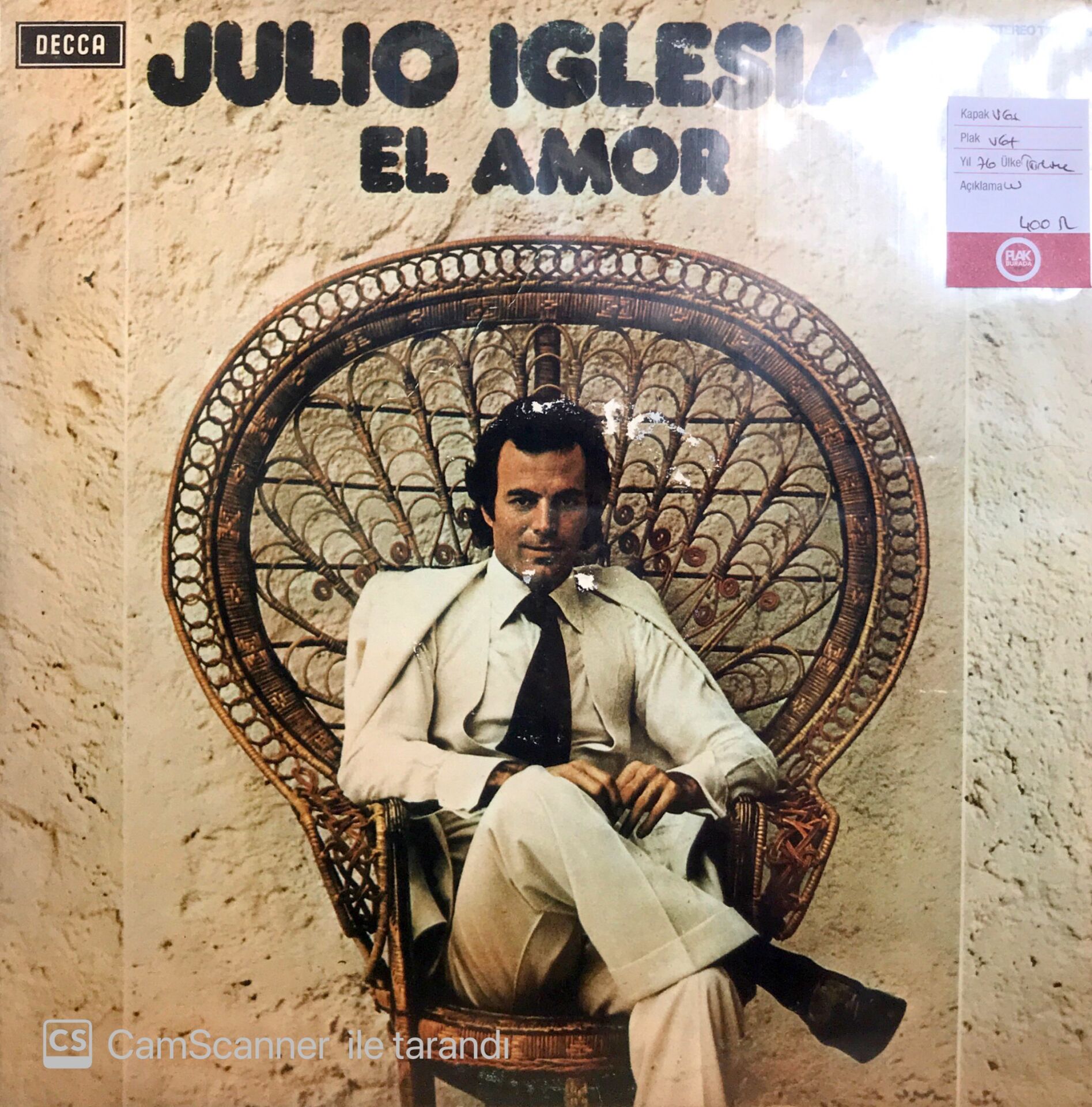 Julio Iglesias / El Amor LP