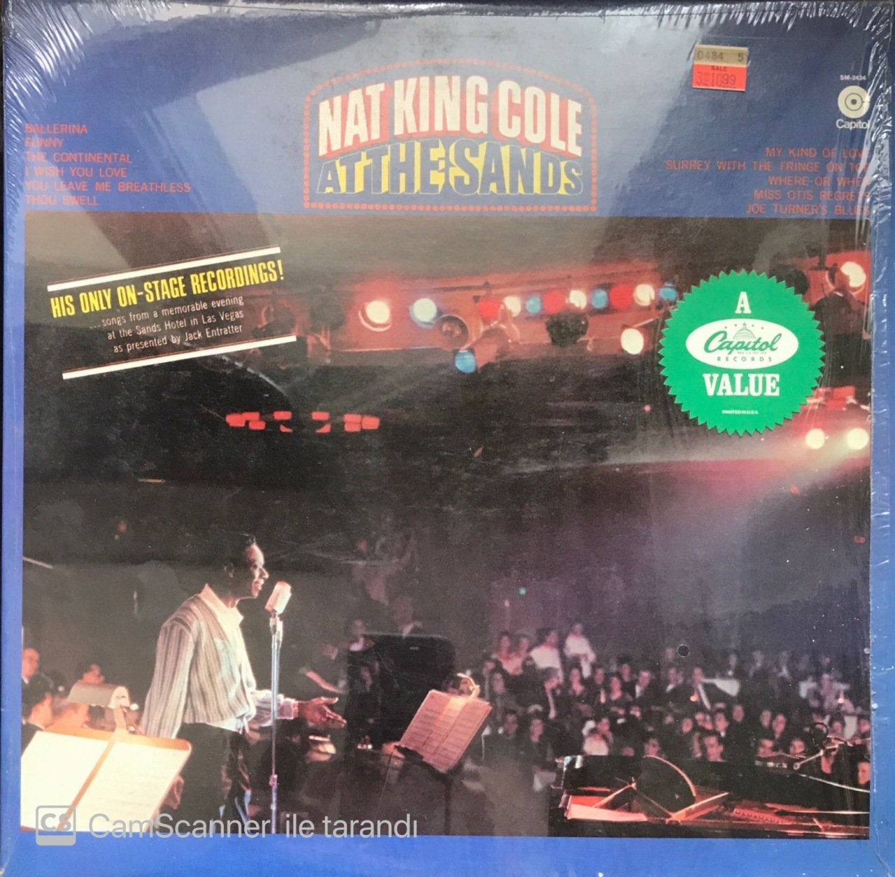 Nat King Cole At The Sands LP
