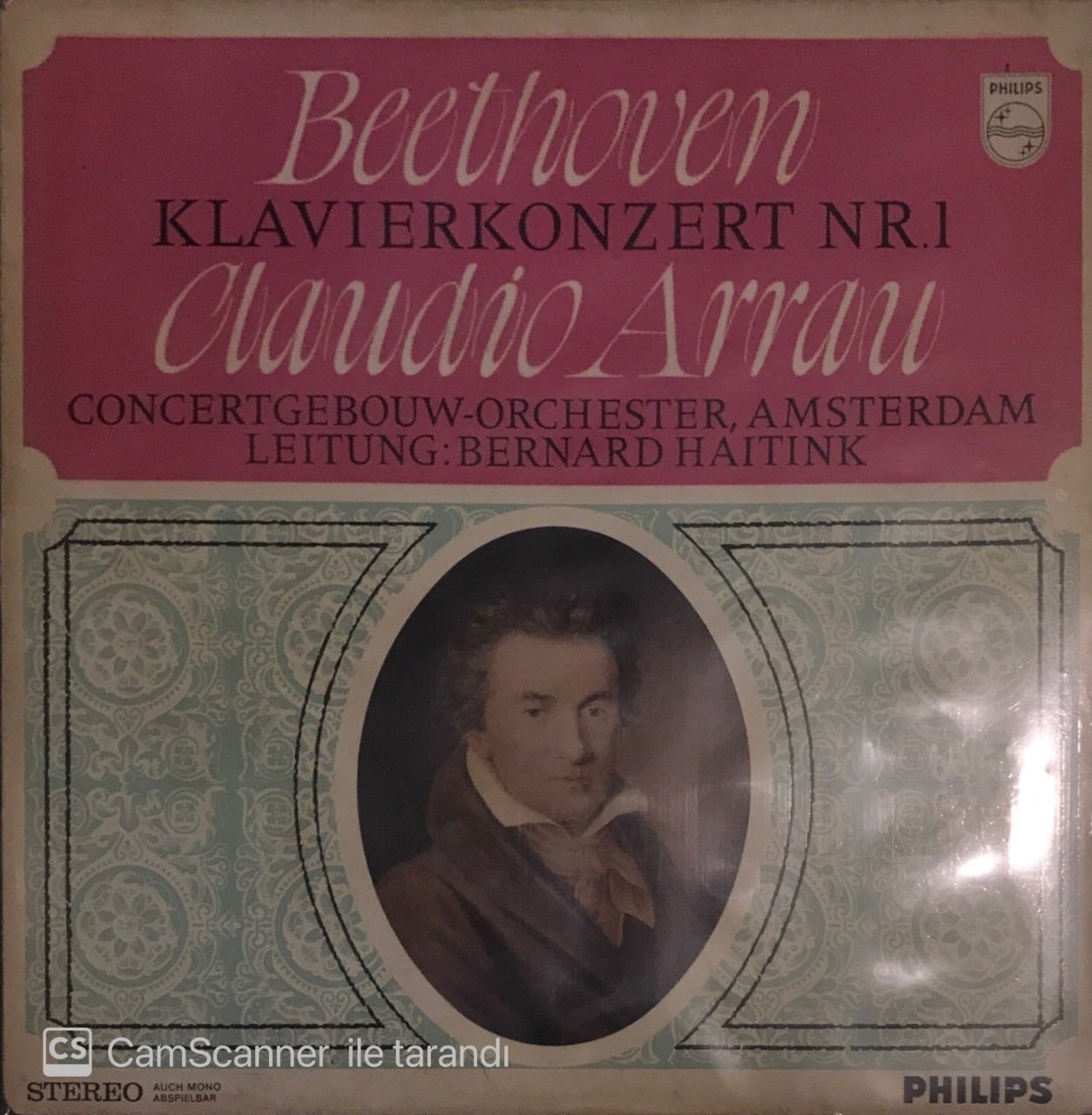 Beethoven Klavierkonzert Nr.1 Claudio Arrau LP
