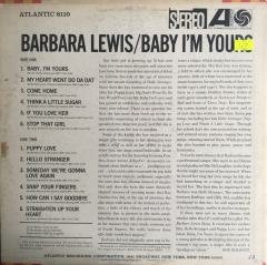 Barbara Lewis Baby, I'm Yours LP