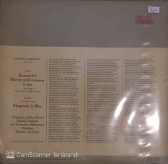 Gershwin Klavierkonzerte F-Dur Rhapsody In Blue LP
