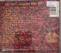 Queen Greatest Hits III Unofficial CD