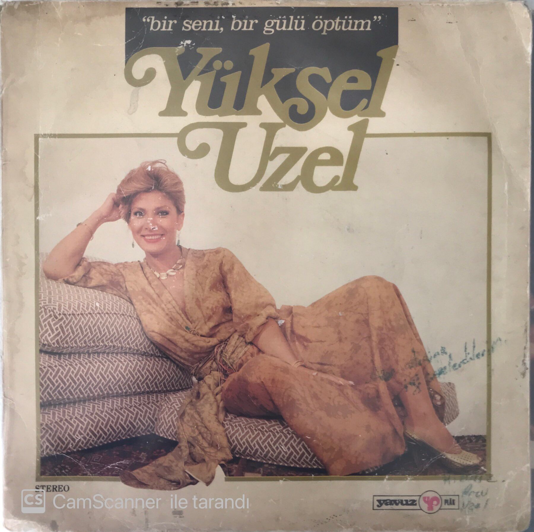 Yüksel Uzel Bir Seni Bir Gülü Öptüm LP