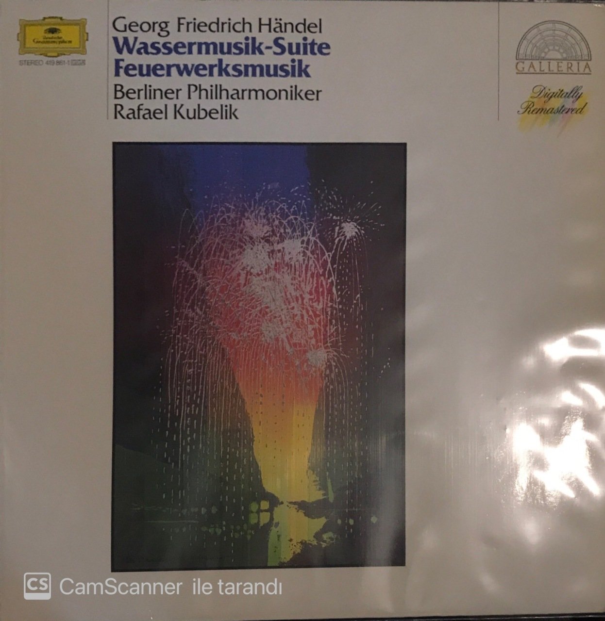 Georg Friedrich Handel Wassermusik Suite Feuerwerksmusik Berliner Philharmoniker Rafael Kubelik LP
