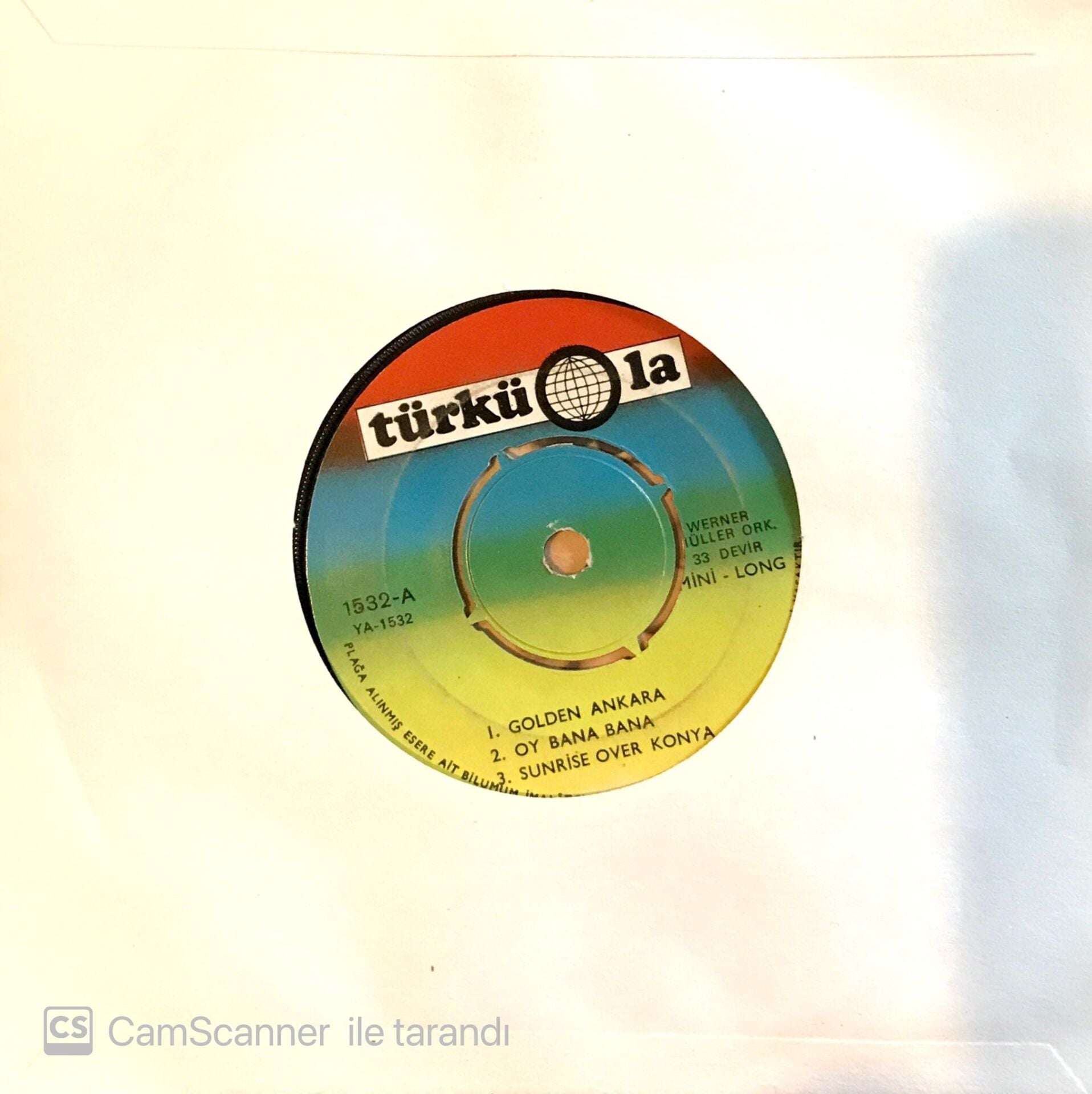 Werner Müller Ork. / Golden Ankara 45'lik Mini Long