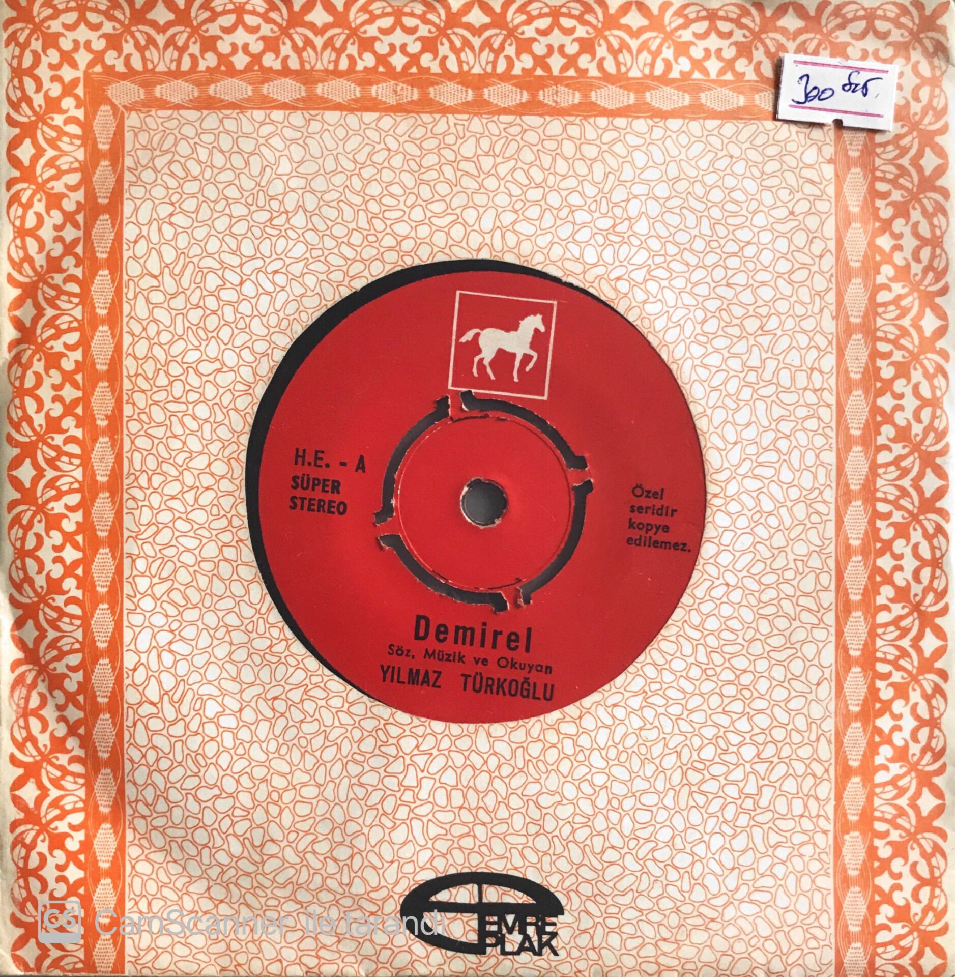 Yılmaz Türkoğlu Demirel 45lik