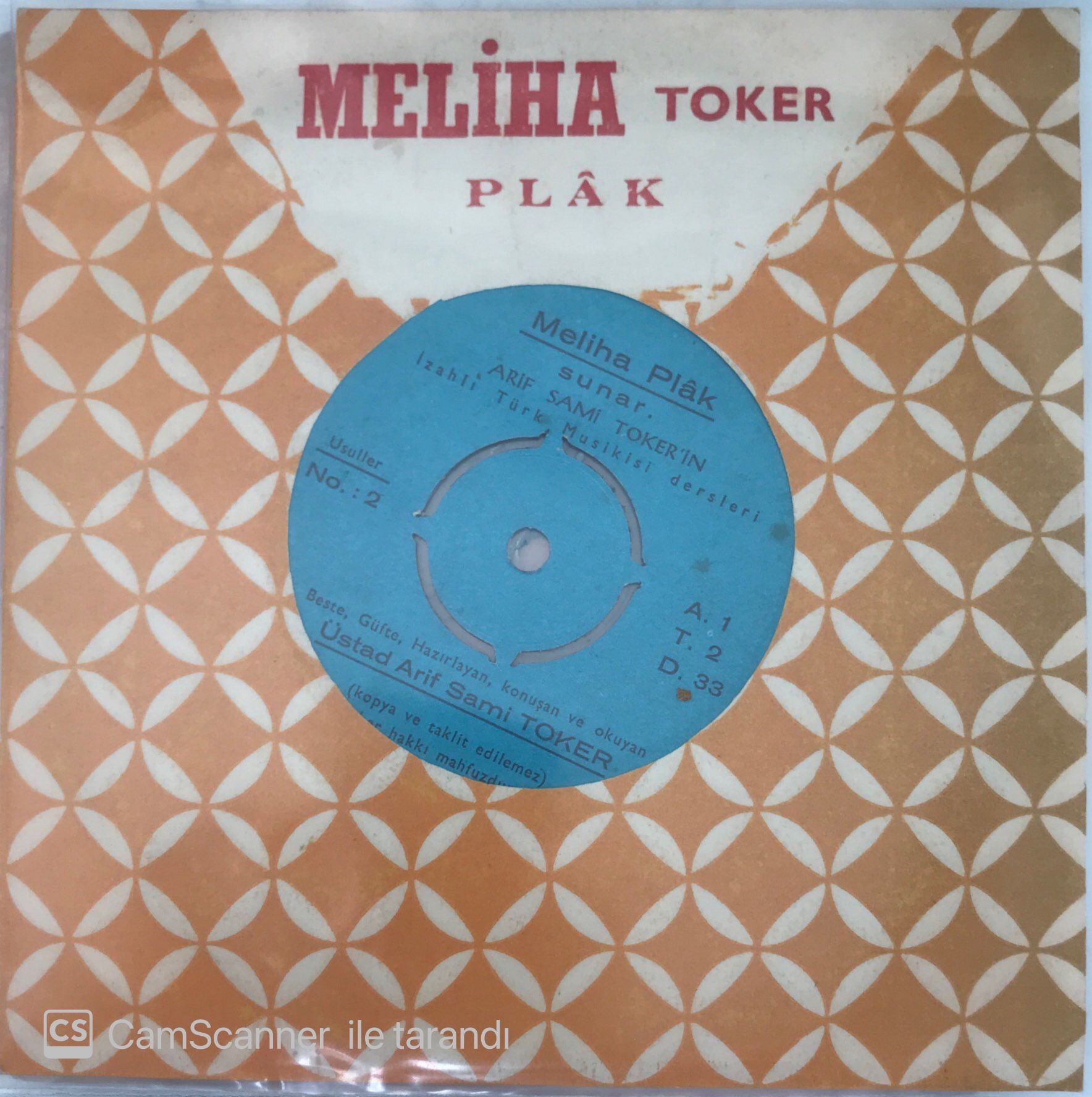 Arif Sami Toker - İzahlı Türk Musikisi Dersleri 45lik