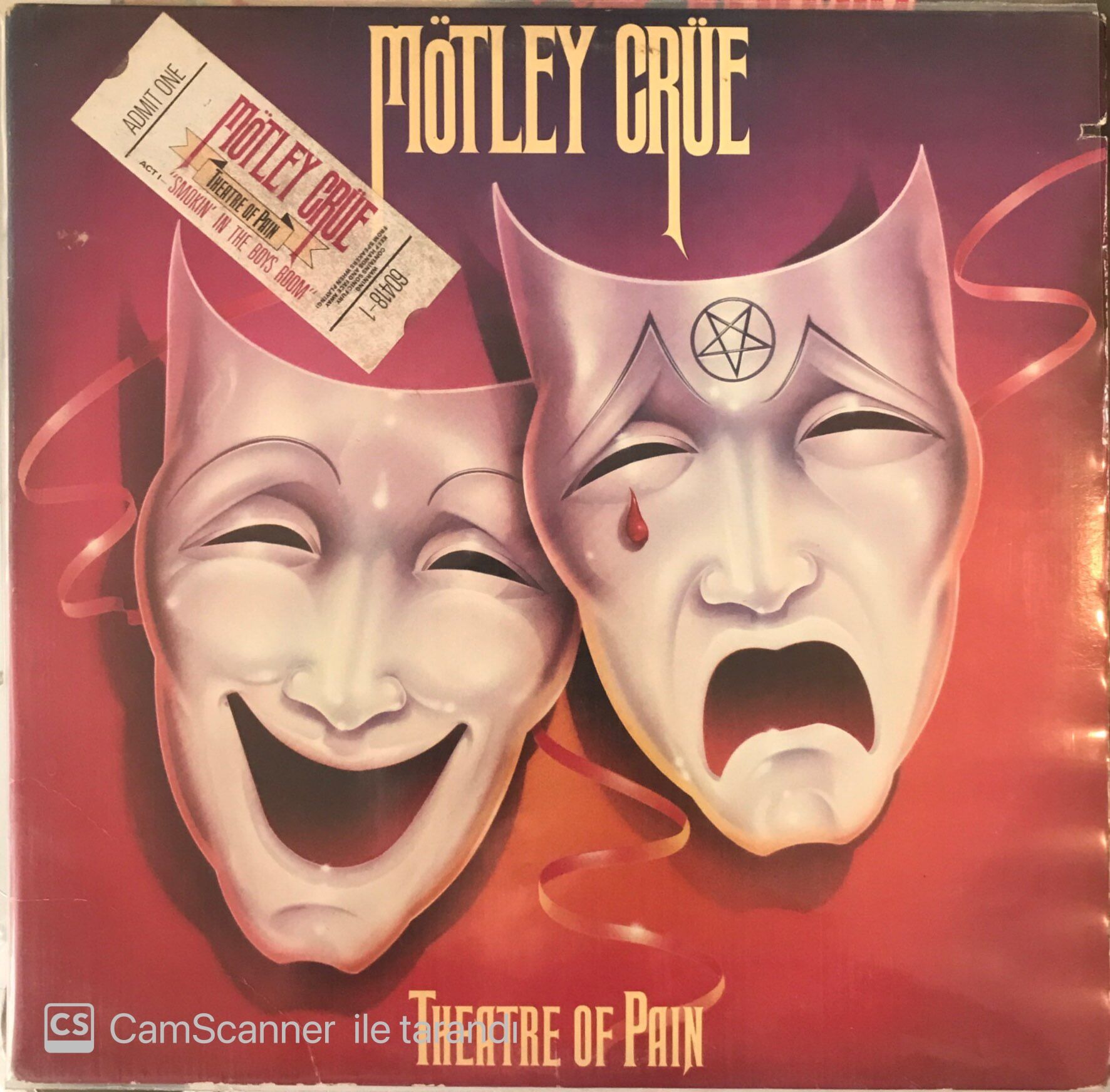 Mötley Crüe Theatre Of Pain LP