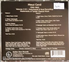 Mesut Cemil (1902-1963) - Volumes 2 & 3 Instrumental  & Vocal Recordings - CD