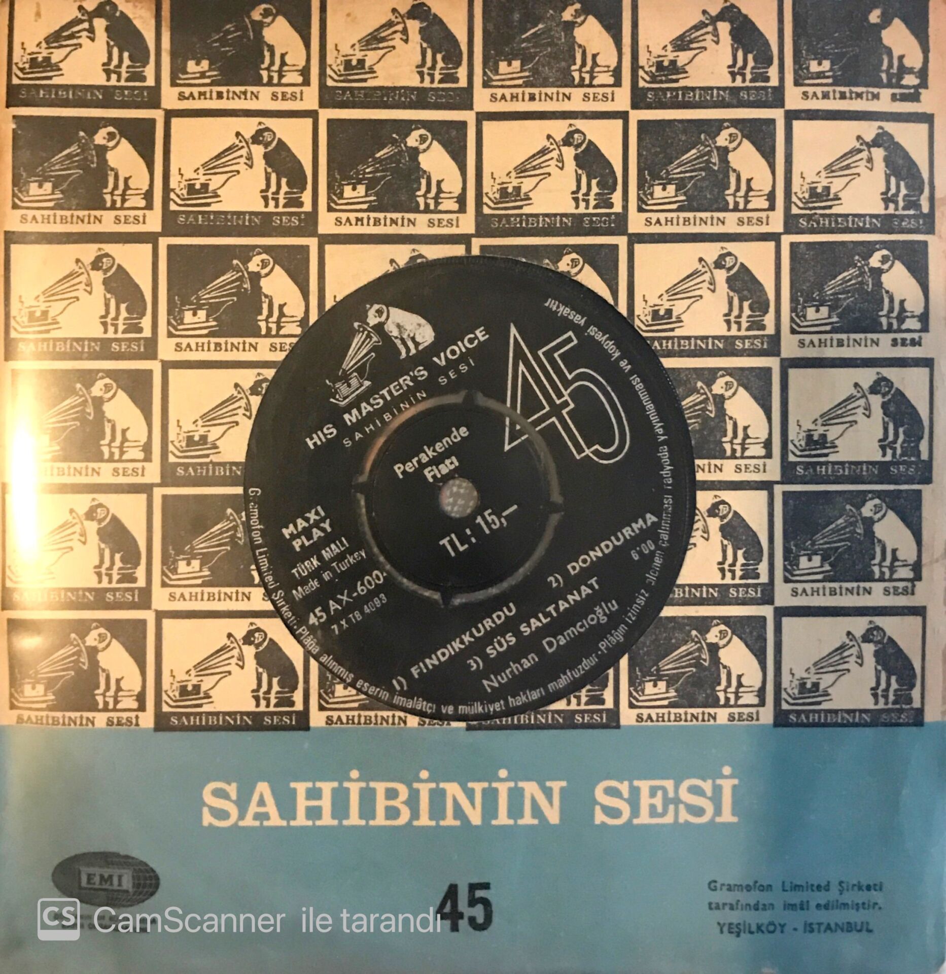 Nurhan Damcıoğlu / Kabağı Da Boynuma Takarım 45'lik