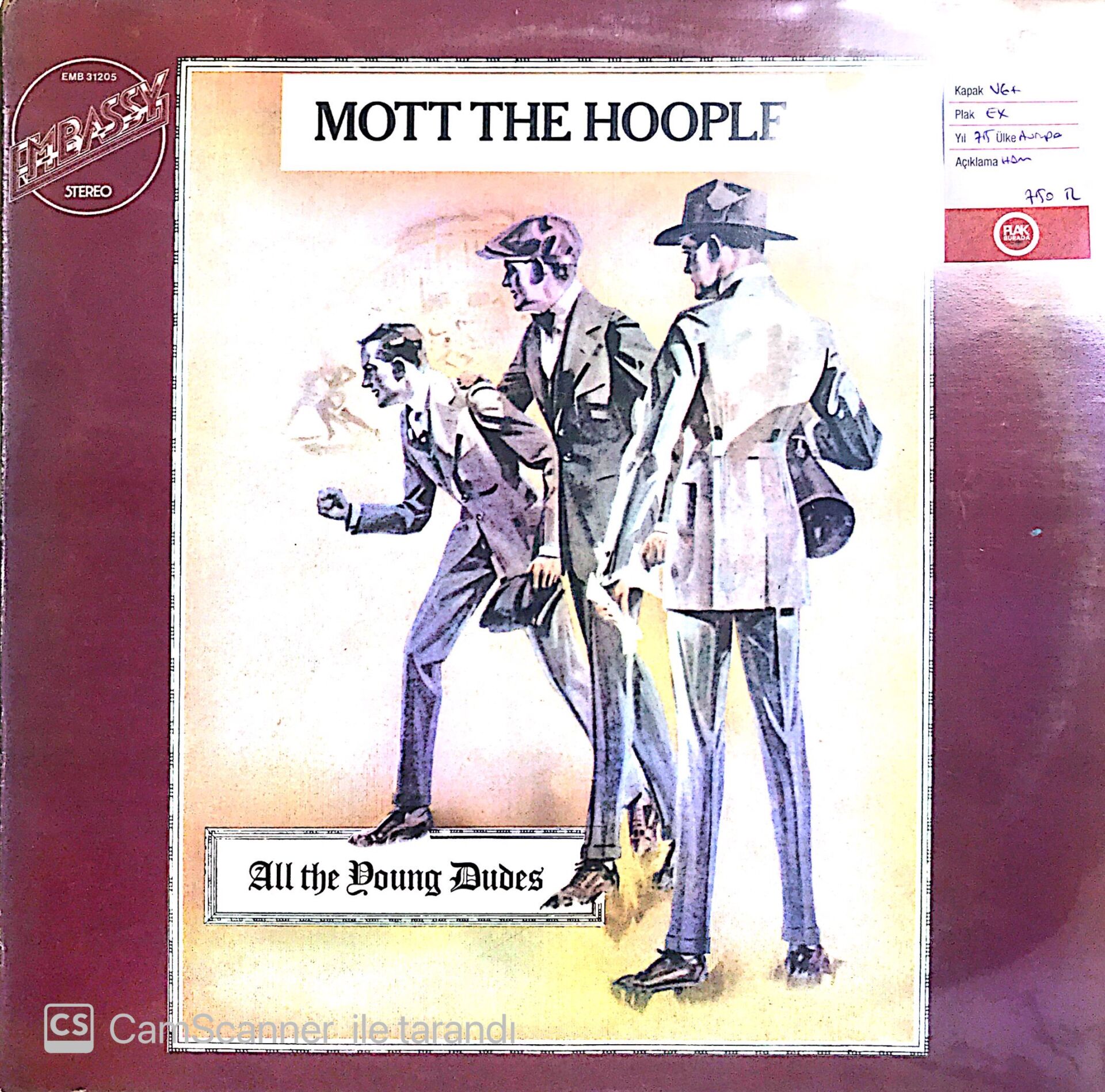 Mott The Hoople / All The Young Dudes LP
