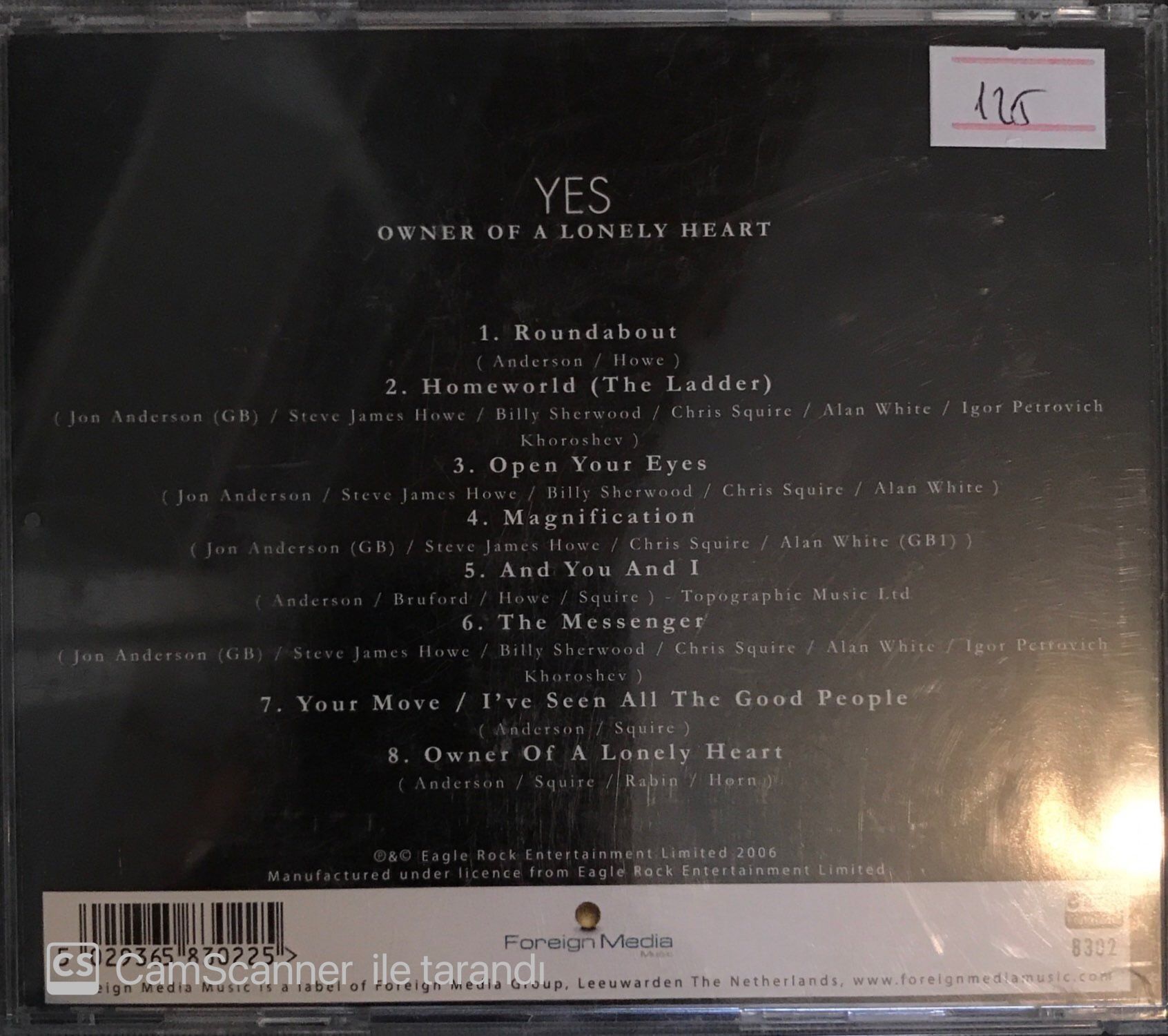 Yes - Owner Of A Lonely Heart CD Plak Satın Al