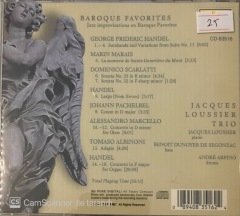 Jacques Loussier Trio Baroque Favorites CD