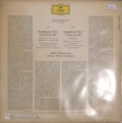 Jean Sibelius Symphonien Nr.6 D-Moll Nr.7 C-Dur Berliner Philharmoniker Herbert Von Karajan LP