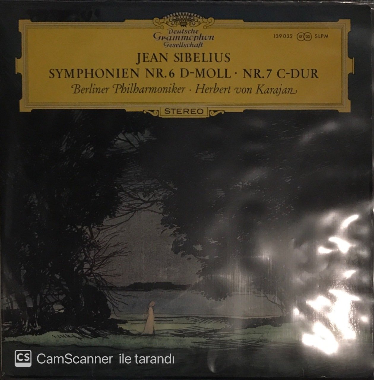 Jean Sibelius Symphonien Nr.6 D-Moll Nr.7 C-Dur Berliner Philharmoniker Herbert Von Karajan LP