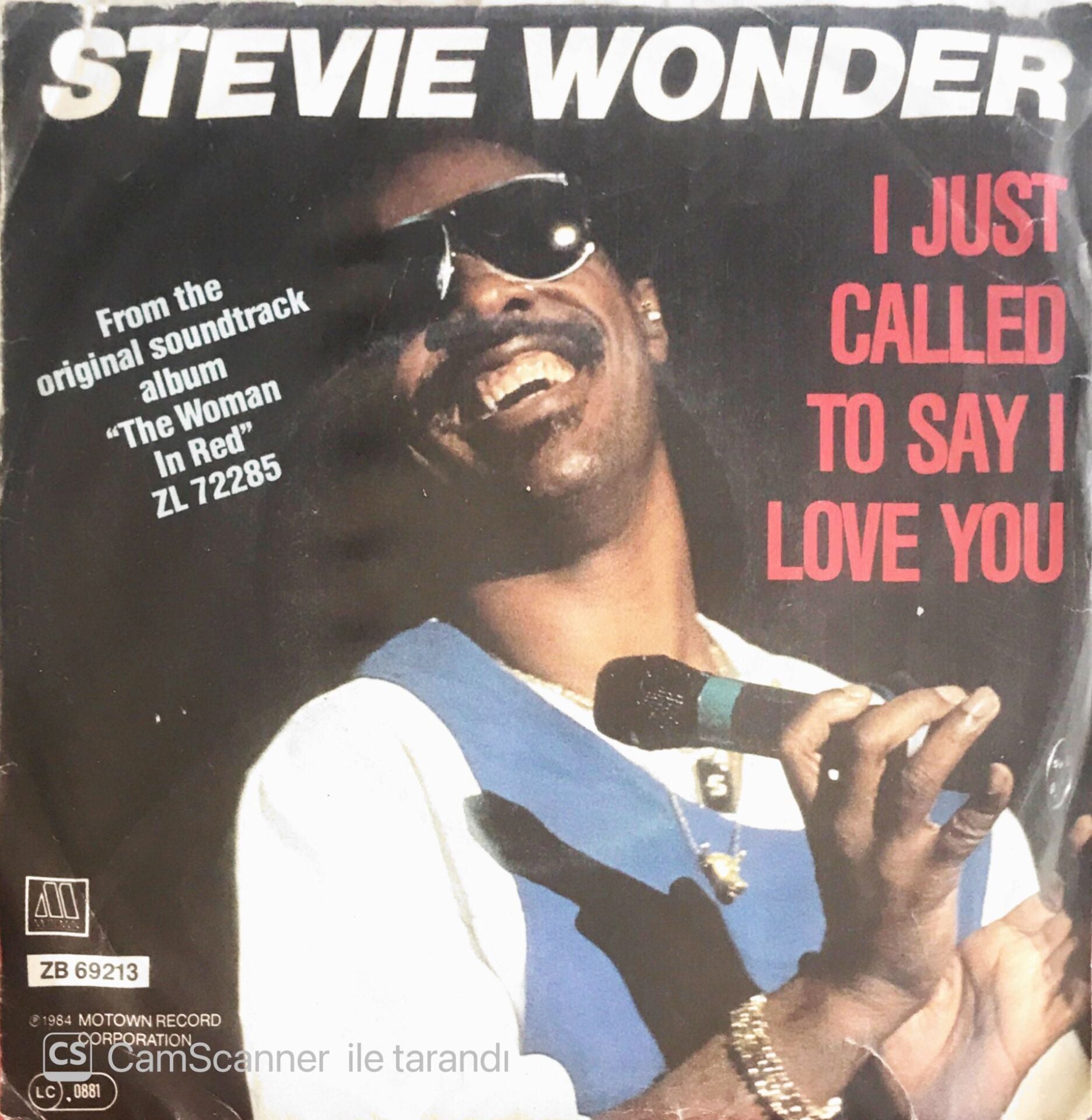 Stevie Wonder  - I Just Called To Say I Love You - 45'lik