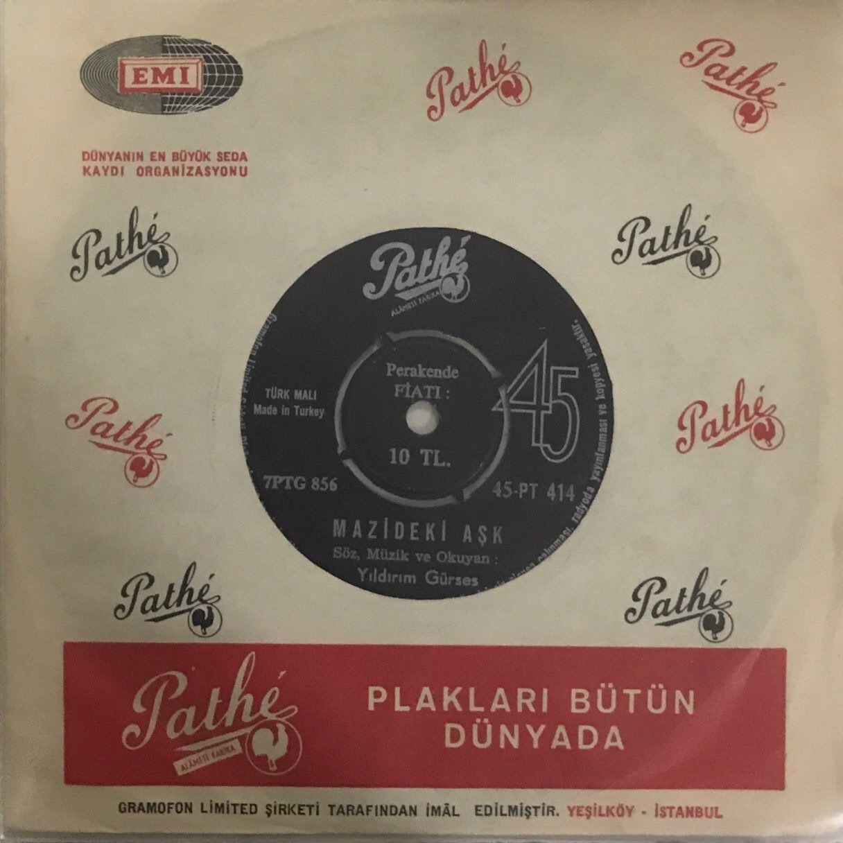 Yıldırım Gürses Mazideki Aşk 45lik