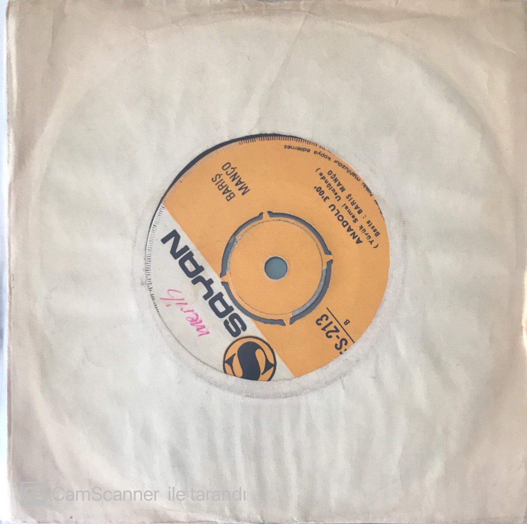 Barış Manço Kağızmana Ismarladım 45lik