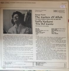 Yaffa Yarkoni - The Garden Of Allah LP