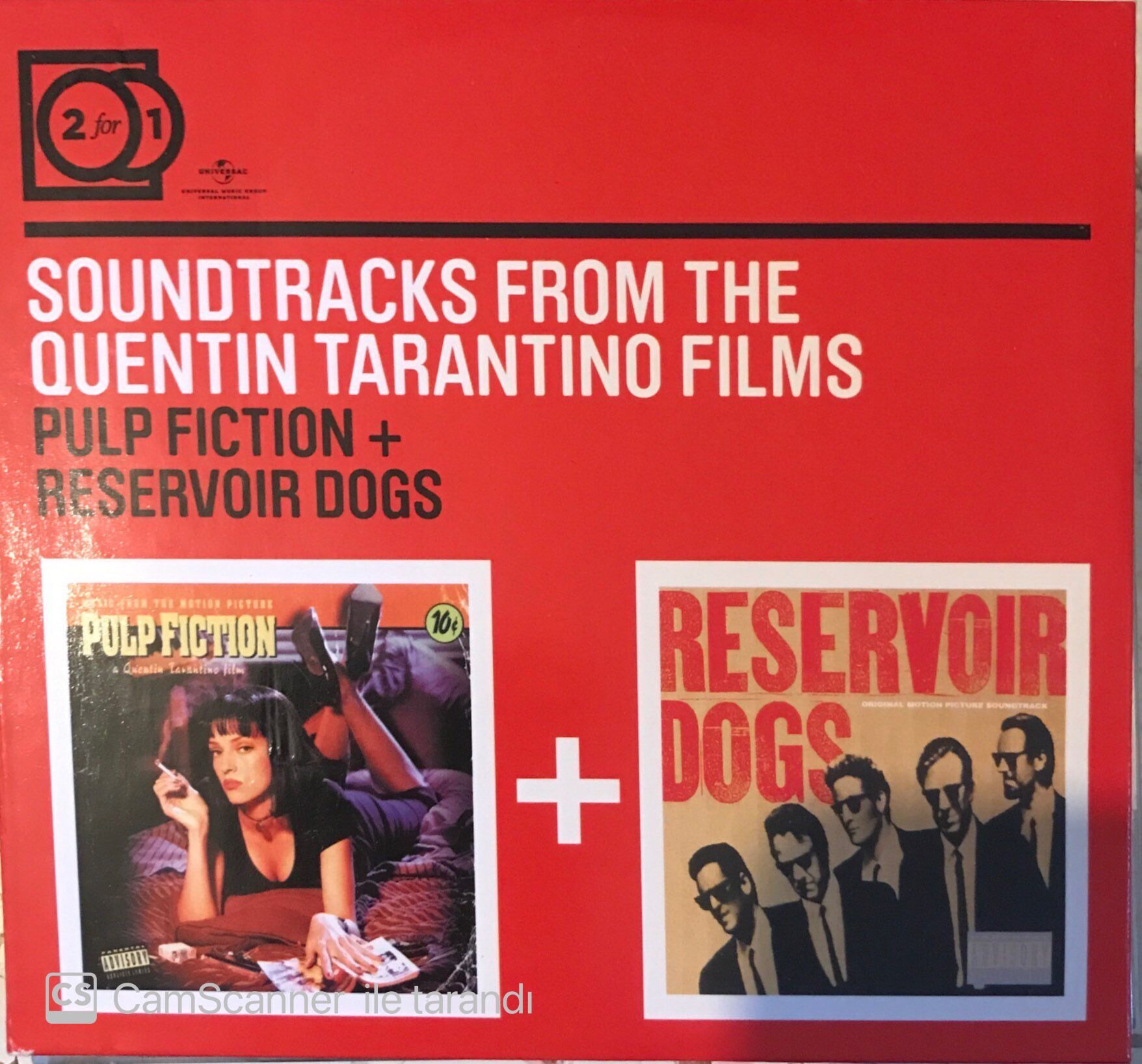 Soundtracks From The Quentin Tarantino Films Pulp Fiction + Reservoir Dogs 2 CD