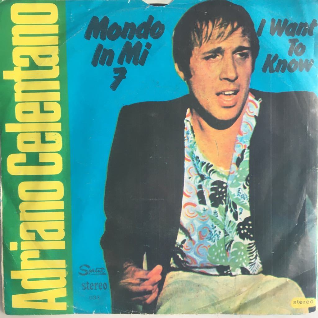 Adriano Celentano Mondo İn Mi 7 45 lik