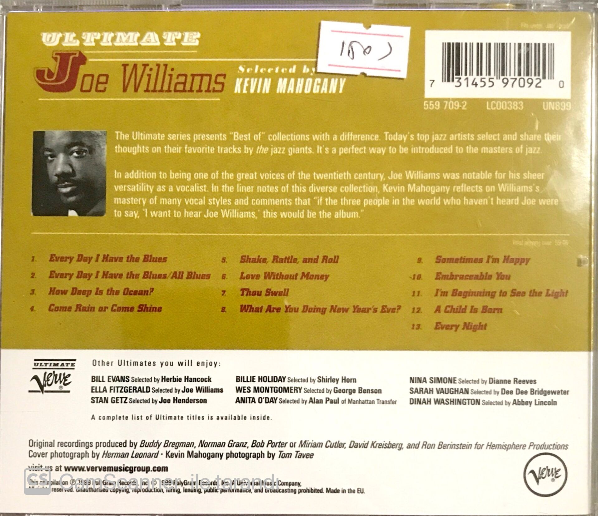 Joe Williams Ultimate CD Plak Satın Al