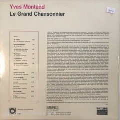 Yves Montand Le Grand Chansonnier LP