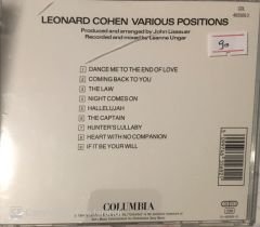 Leonard Cohen Various Positions CD