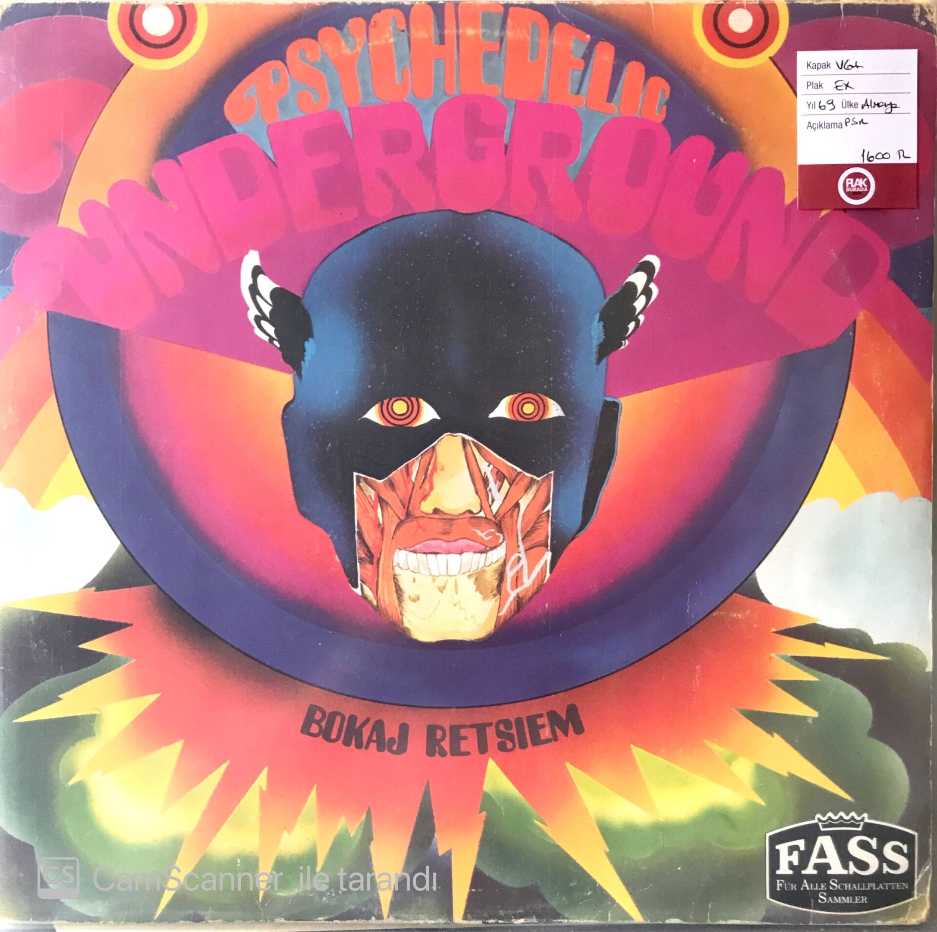 Psychedelic Underground - Bokaj Retsiem LP