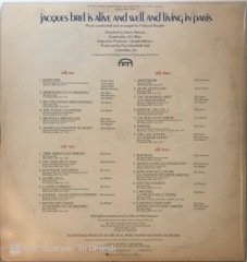 Eric Blaus Jacques Brel Is Alive And Well And Living In Paris Original Motion Soundtrack Double LP