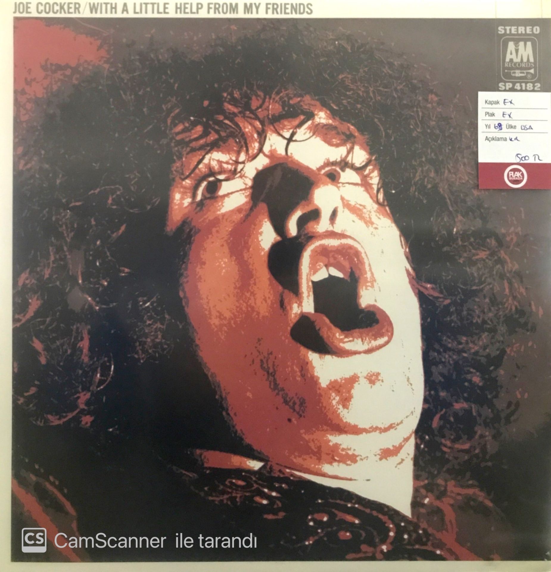 Joe Cocker With A Little Help From My Friends LP