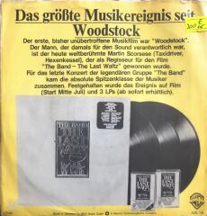 The Band - The Last Waltz/Out Of The Blue - 45'lik