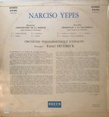 Narciso Yepes Concertino En La Mineur Bacarisse LP