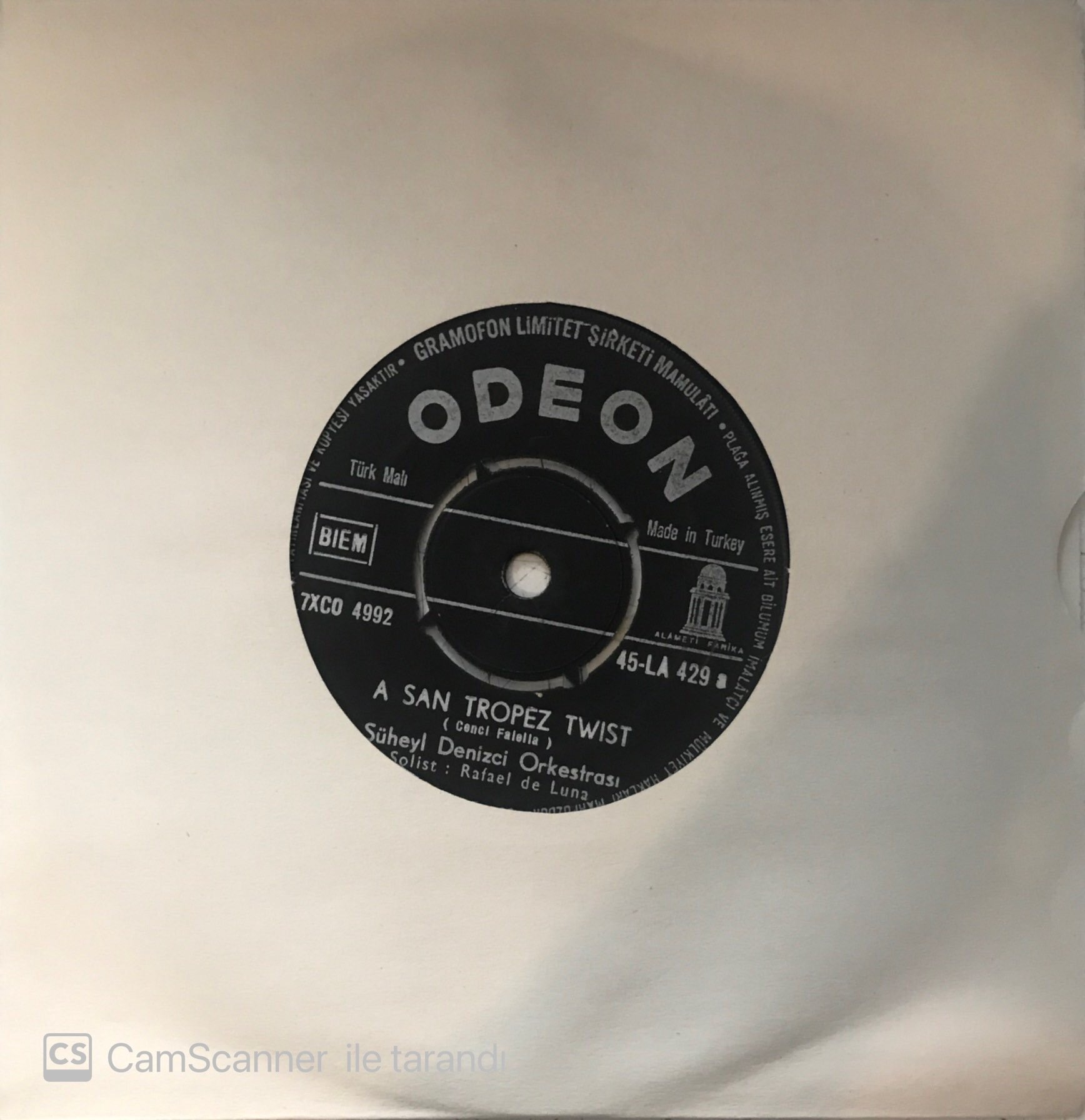 Süheyl Denizci Orkestrası A San Tropez Twist 45lik