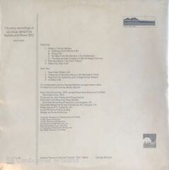 George Winston - Ballads And Blues 1972 LP
