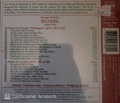 Handel Dettingen Te Deum CD