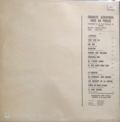 Charles Aznavour Face AU Public LP