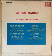 Enrico Macias 12 Novelles Chansons LP