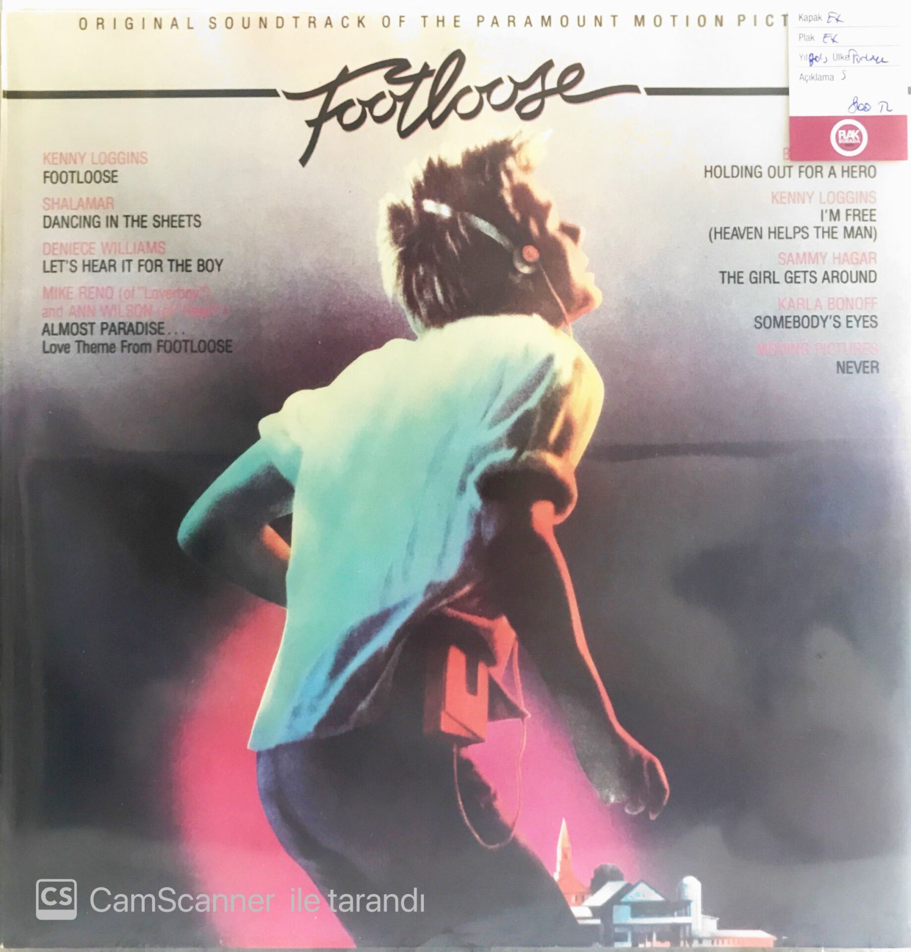 Footloose - Original Soundtrack Of The Paramount Motion Picture LP