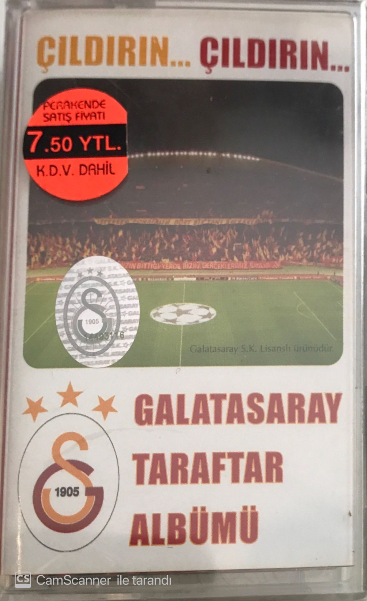 Galatasaray Taraftar Albümü Çıldırın Çıldırın KASET