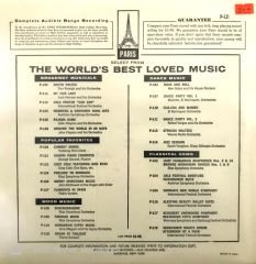 Chopin Piano Favorites LP