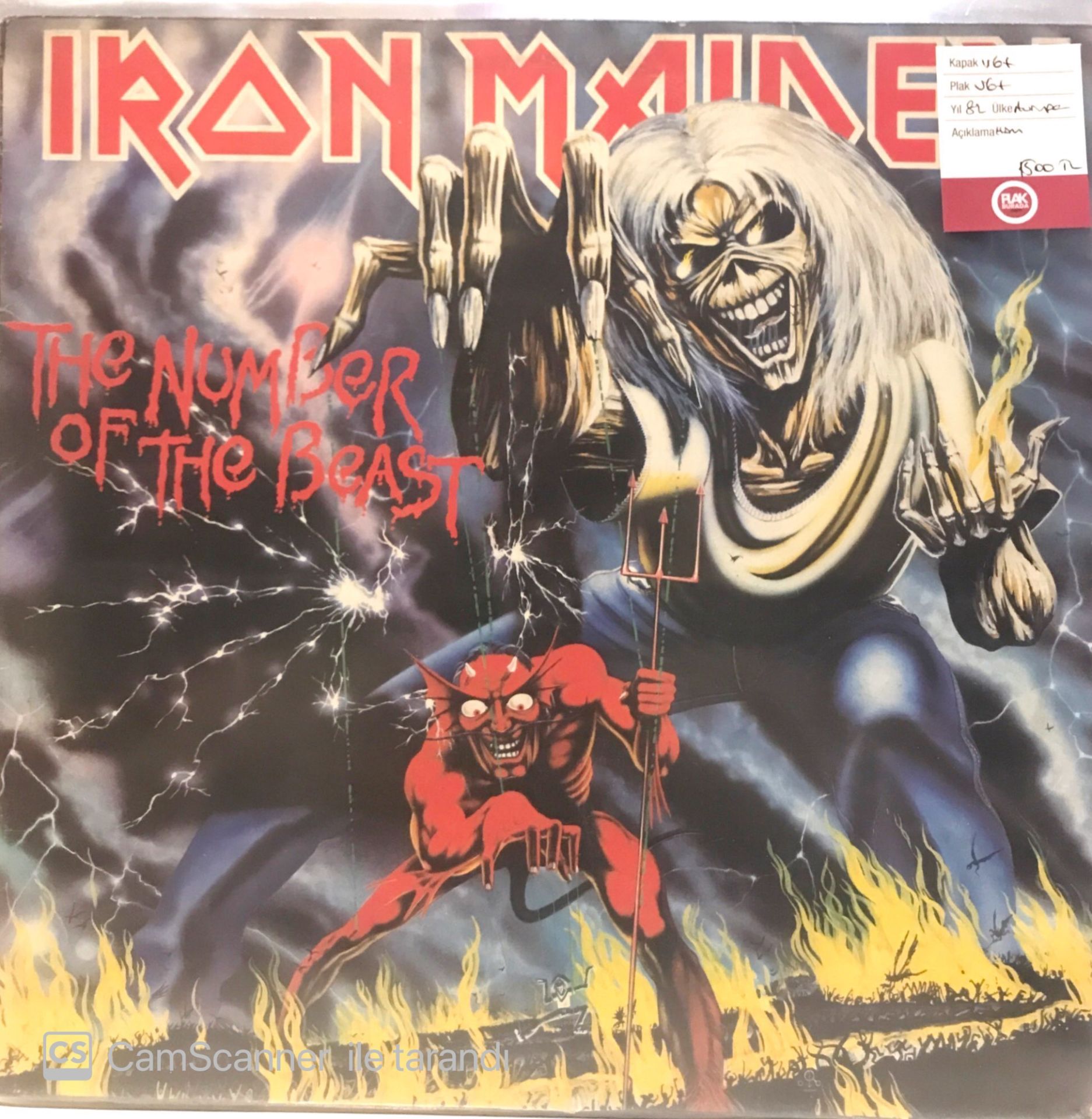 Iron Maiden - The Number of the Beast LP